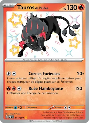 Tauros de Paldea n° 111 – Destinées de Paldea