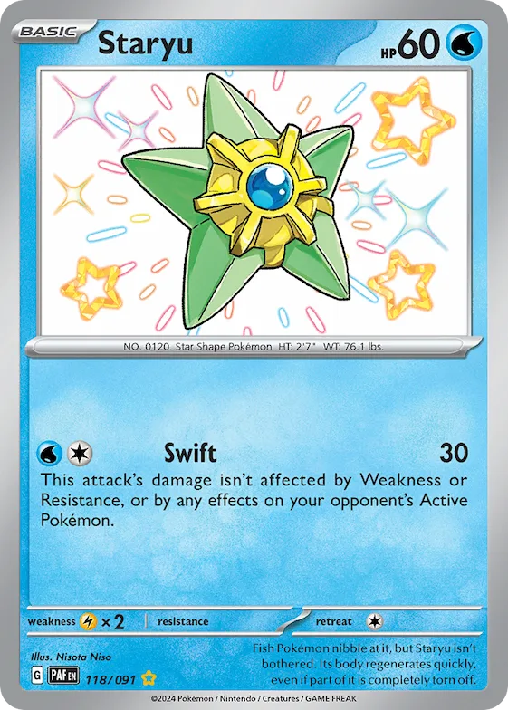 Staryu #118 – Paldean Fates