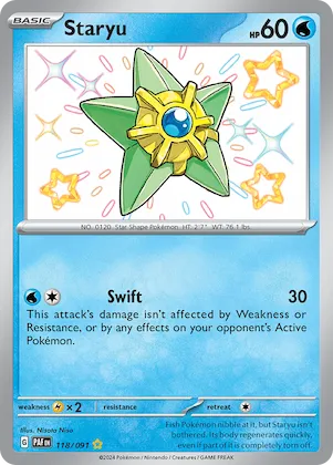 Staryu #118 – Paldean Fates