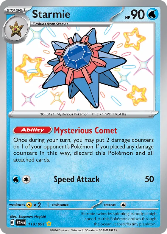Starmie #119 – Paldean Fates