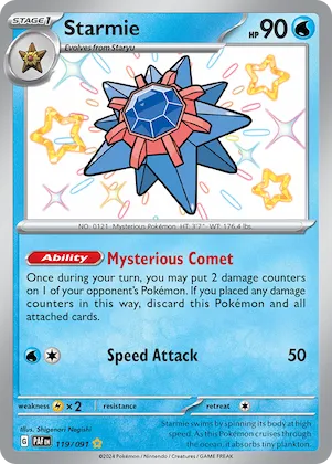 Starmie #119 – Paldean Fates