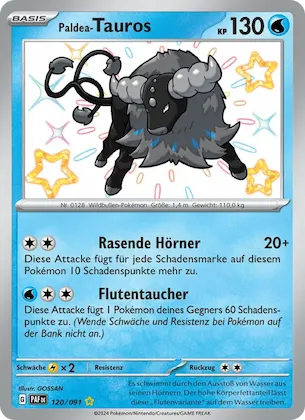 Paldea-Tauros Nr. 120 – Paldean Fates