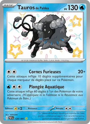 Tauros de Paldea n° 120 – Destinées de Paldea