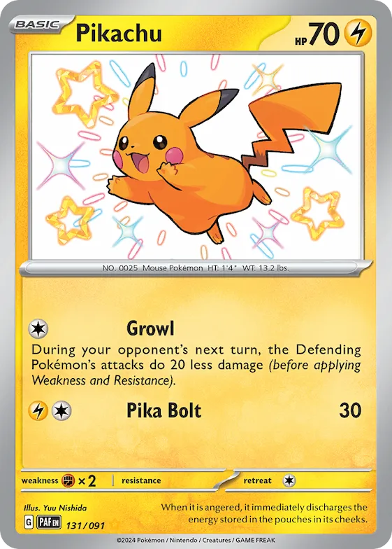 Pikachu #131 – Paldean Fates
