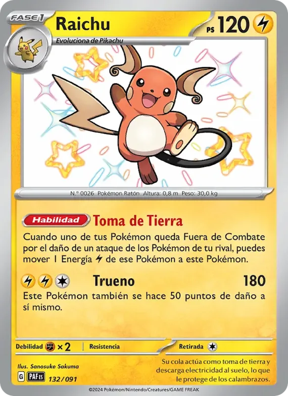 Raichu 132 – Destinos de Paldea