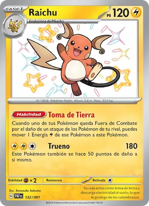 Raichu 132 – Destinos de Paldea