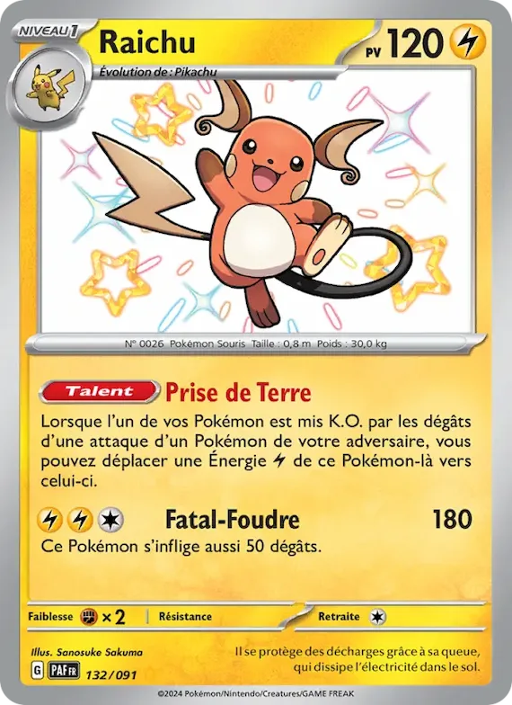 Raichu 132 – Destinées de Paldea