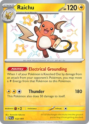 Raichu 132 – Destinos de Paldea
