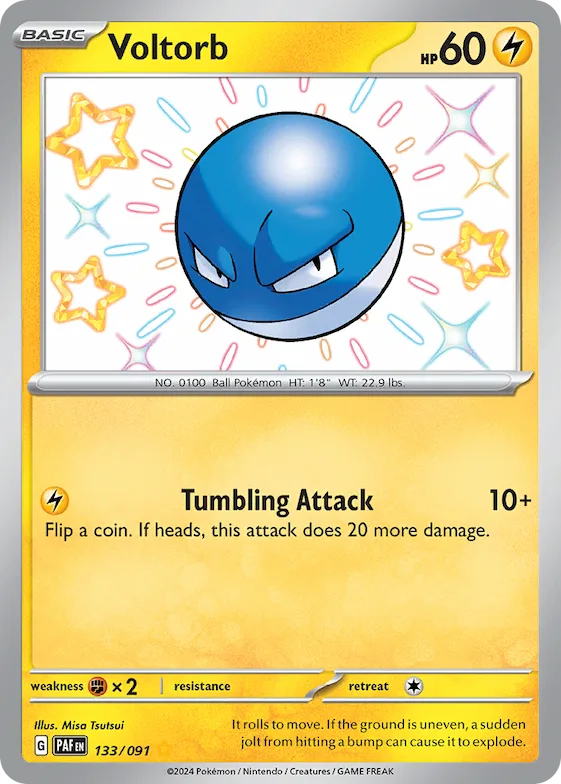 Voltorb #133 – Paldean Fates