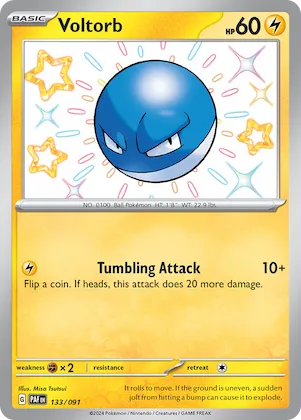 Voltorb #133 – Paldean Fates