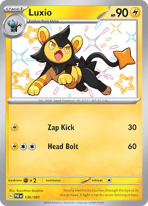 Luxio #136 – Paldean Fates