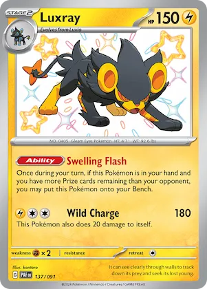 Luxray #137 – Paldean Fates