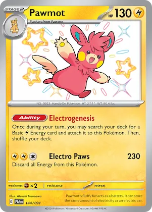 Pawmot #144 – Paldean Fates