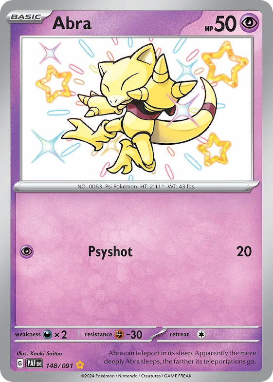 Abra #148 – Paldean Fates