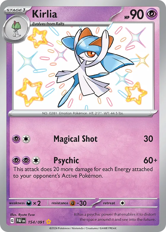 Kirlia #154 – Paldean Fates