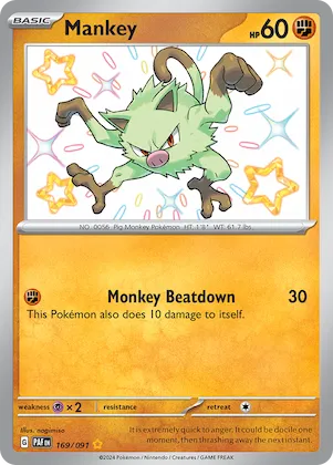 Mankey #169 – Paldean Fates