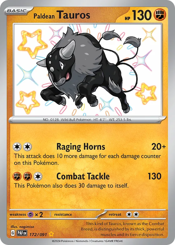 Paldean Tauros #172 – Paldean Fates