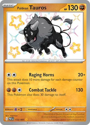 Paldean Tauros #172 – Paldean Fates