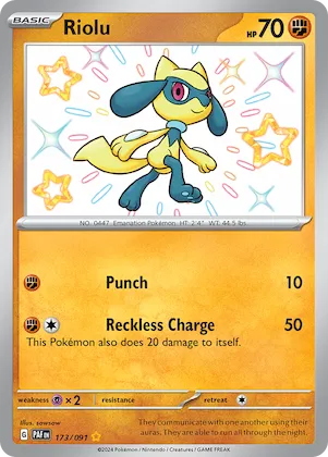 Riolu #173 – Paldean Fates