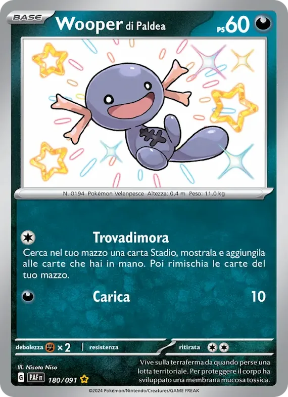 Wooper di Paldea 180 – Destino di Paldea