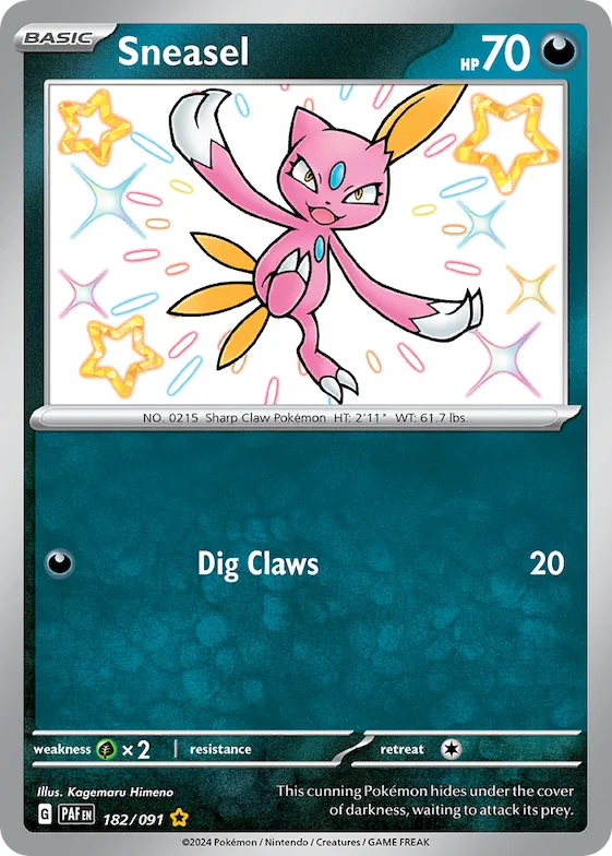 Sneasel #182 – Paldean Fates