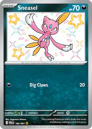 Sneasel #182 – Paldean Fates