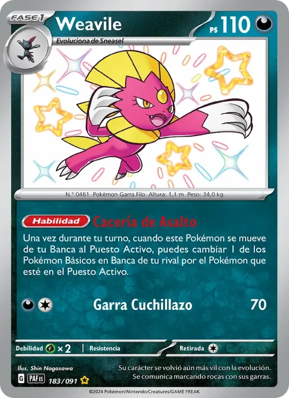 Weavile 183 – Destinos de Paldea