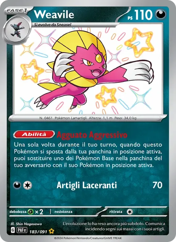 Weavile 183 – Destino di Paldea