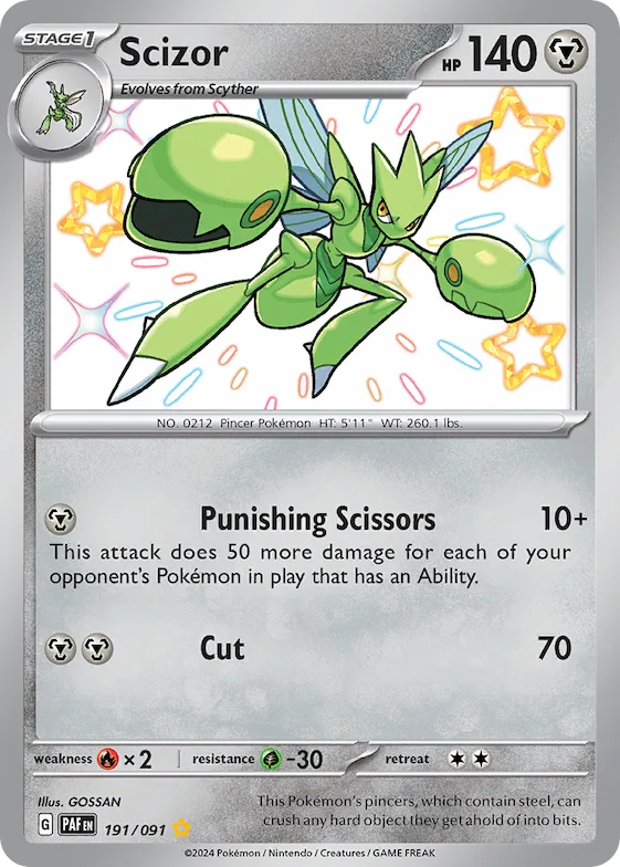 Scizor #191 – Paldean Fates