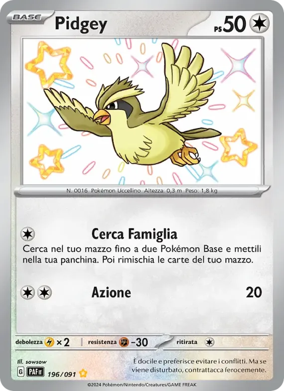 Pidgey 196 – Destino di Paldea