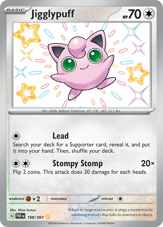 Jigglypuff #198 – Paldean Fates