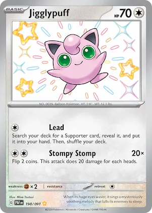 Jigglypuff #198 – Paldean Fates