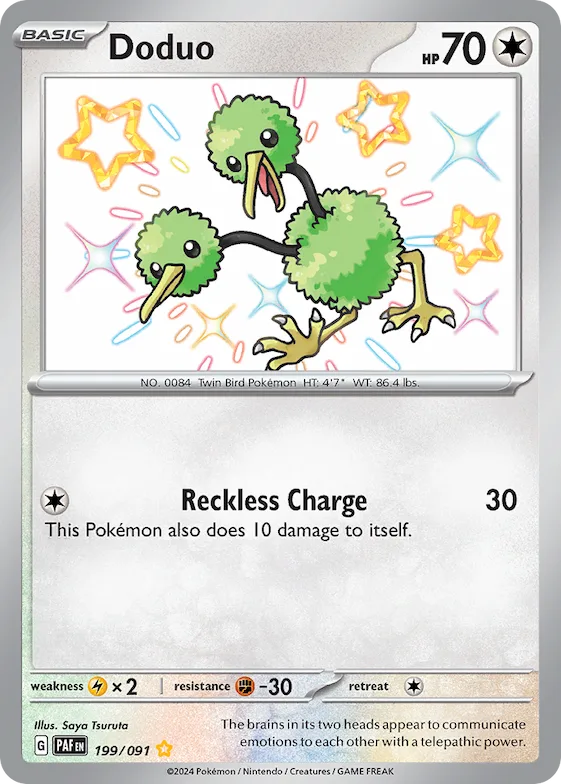 Doduo #199 – Paldean Fates
