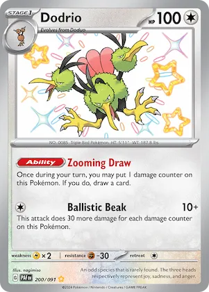 Dodrio #200 – Paldean Fates