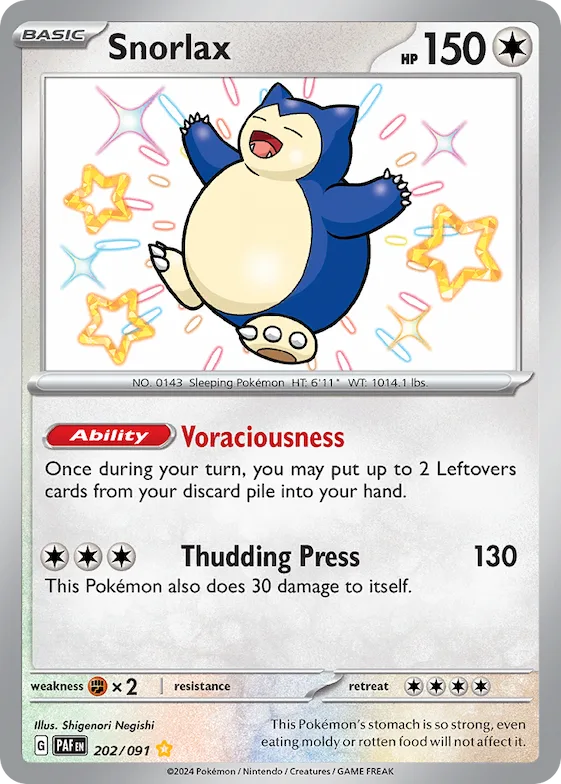 Snorlax #202 – Paldean Fates