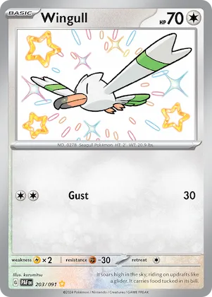 Wingull #203 – Paldean Fates