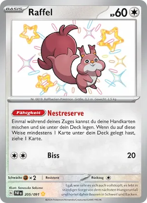 Raffel Nr. 205 – Paldean Fates