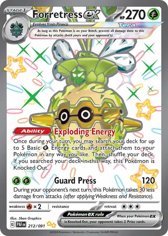 Forretress ex #212 – Paldean Fates