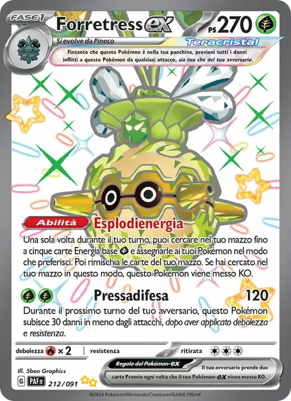 Forretress-ex 212 – Destino di Paldea