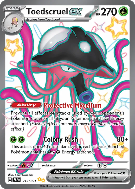 Toedscruel ex #213 – Paldean Fates