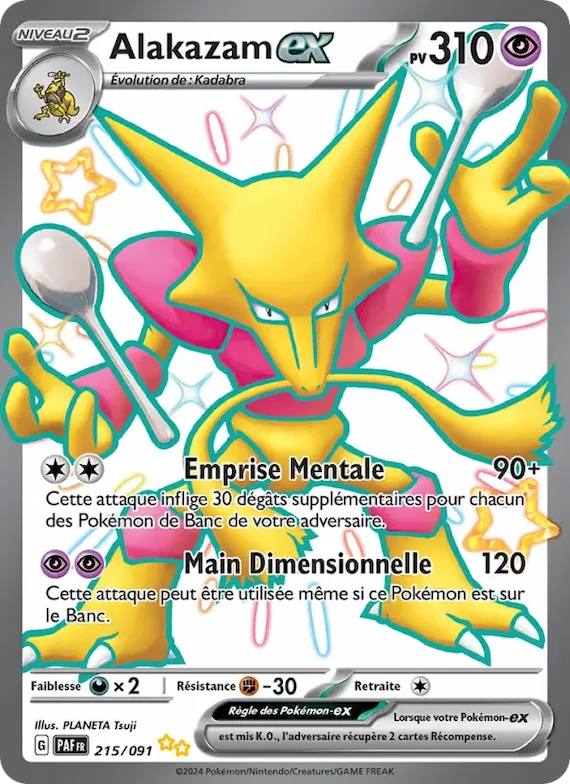 Alakazam-ex 215 – Destinées de Paldea