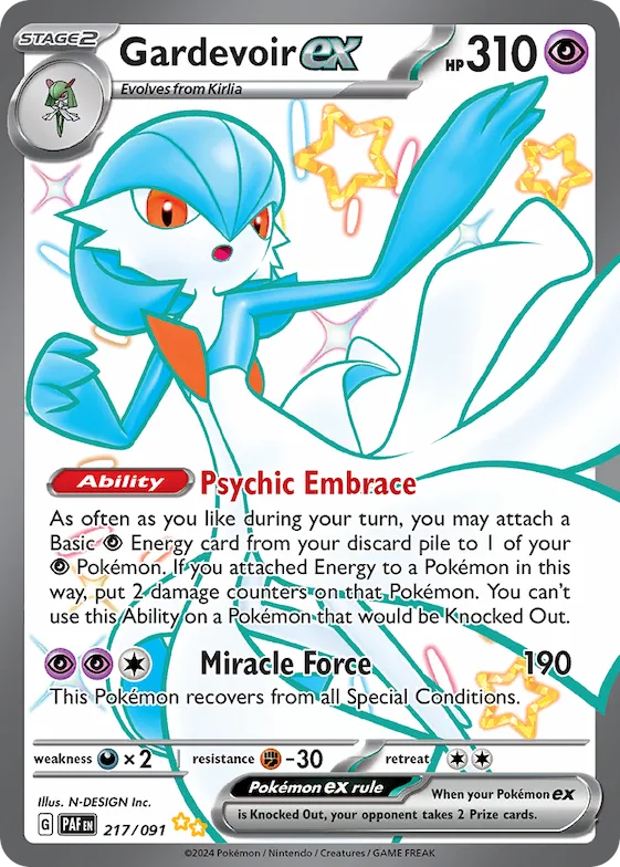 Gardevoir ex #217 – Paldean Fates