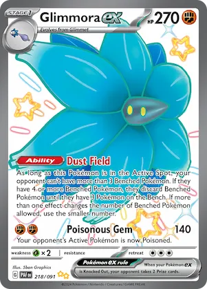 Glimmora ex #218 – Paldean Fates