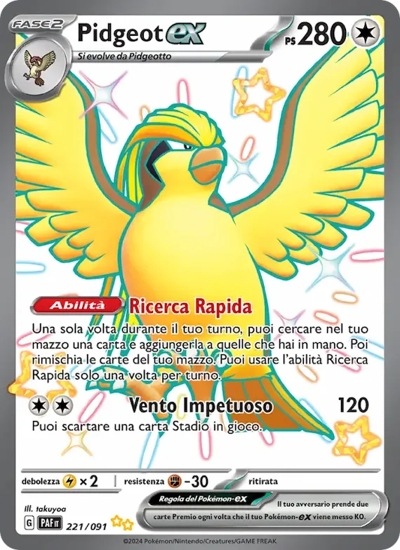 Pidgeot-ex 221 – Destino di Paldea