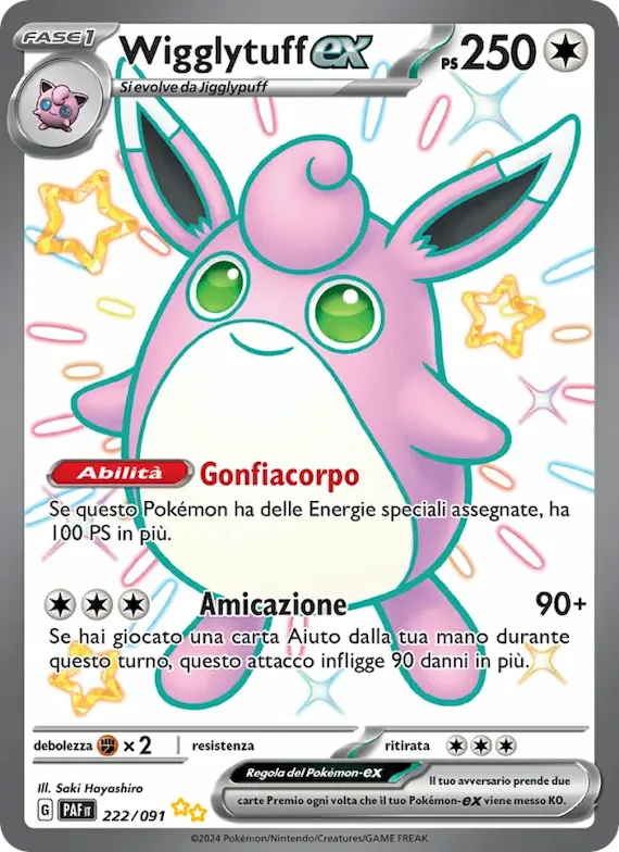 Wigglytuff-ex 222 – Destino di Paldea