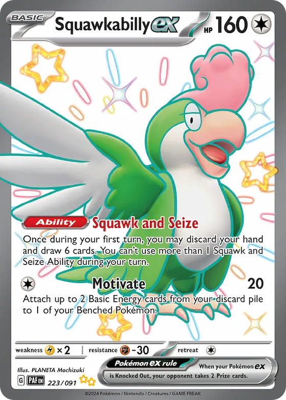 Squawkabilly ex #223 – Paldean Fates