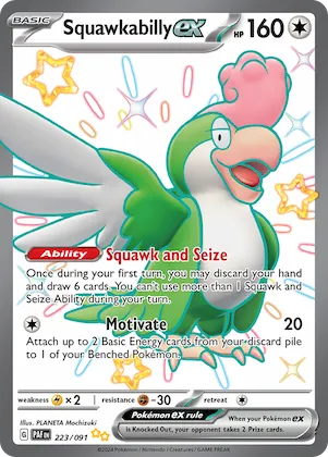 Squawkabilly ex #223 – Paldean Fates