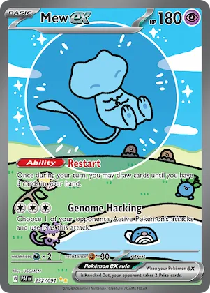 Mew ex #232 – Paldean Fates