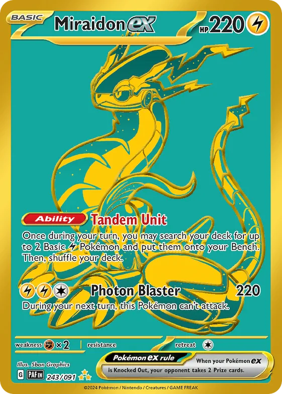 Miraidon ex #243 – Paldean Fates