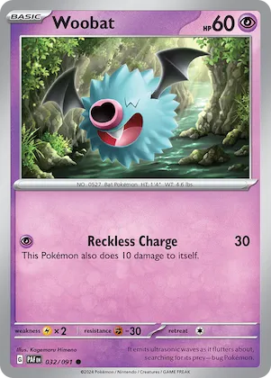 Woobat #32 – Paldean Fates